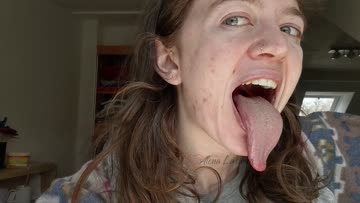 i get the hiccups often so i film them... here's some of my long tongue and hiccups together ;p