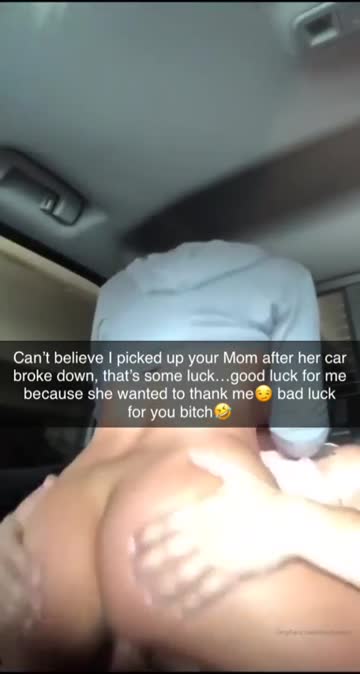 my bully sent me a snapchat yesterday….now mom’s car is in the shop, and my bully’s baby is in her womb!