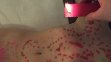 first time with candle wax, very colorful and fun!