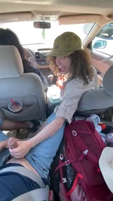 naughty mom in an uber..