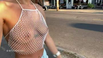 i dared myself to get some tacos wearing this see-thru bra [f]