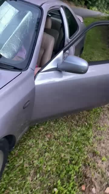 fucking myself in my car