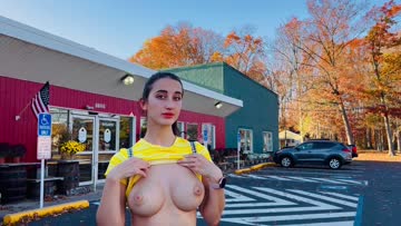 showed my boobs to passing motorists
