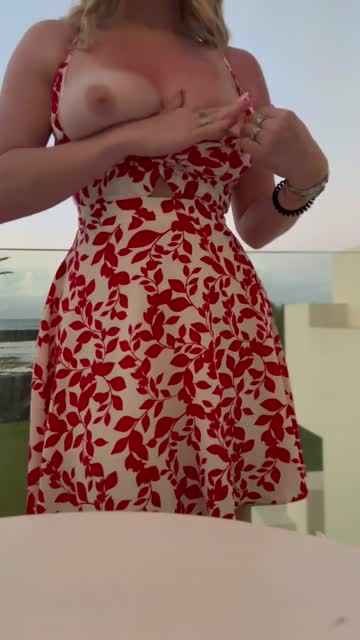 can we have a quickie on the balcony before dinner?