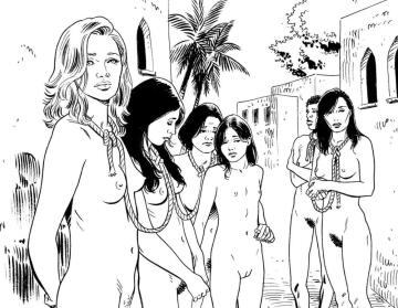 female slaves prepared for sale