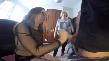 my older milf friend got a surprise but always ready to help