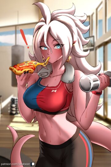 android 21 is cheating (pea-bean) [dragonball]