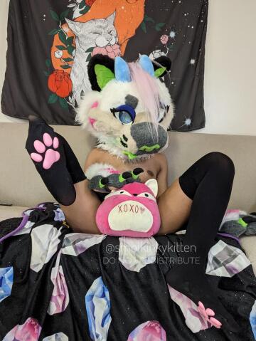 [f] seems like that plushie could be hiding a treat 😏