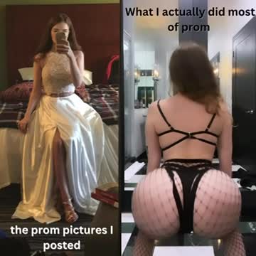 the prom pics i posted vs what i actually did