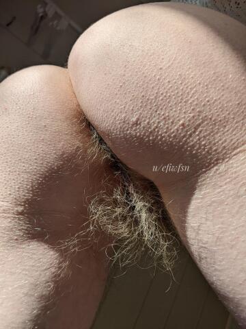 not only is my ass hair unshaven, but it's untrimmed too