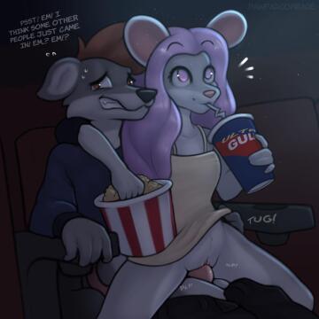 movie night ;3 (pawpadcomrade) [mf]