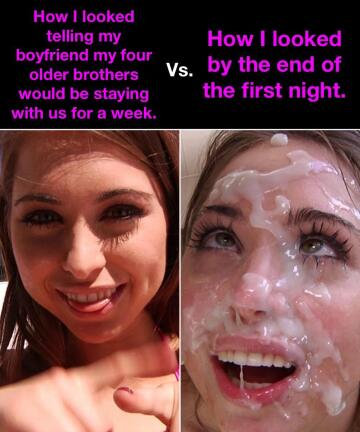 you and your brothers are gonna be busy “catching up” with your sister this week!