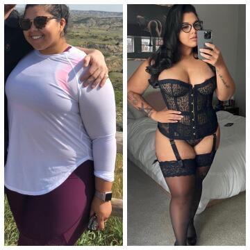 so proud of this 2 year transformation. maybe a little more filler, a hundred more ccs and drop another 20lbs to be perfect. thoughts?