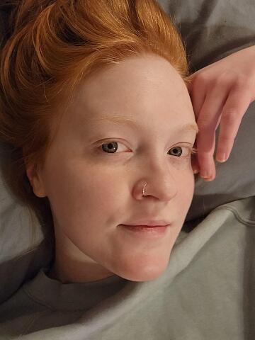 makeup free. definitely a genuine ginger. 😅