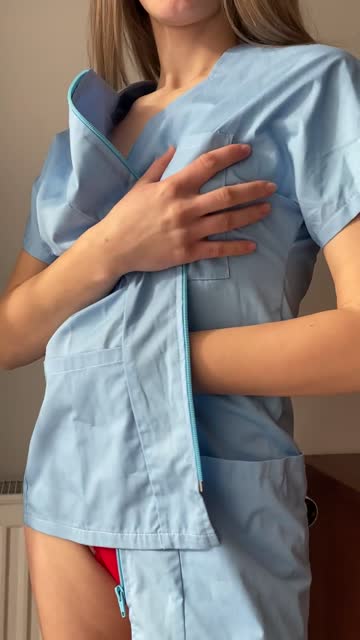 how would you make a nurse flash her tits?