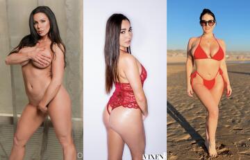 kendra lust, karlee grey and angela white. when i looked it up, i wasn’t expecting they have nearly none to none creampie scenes. do you know any others?