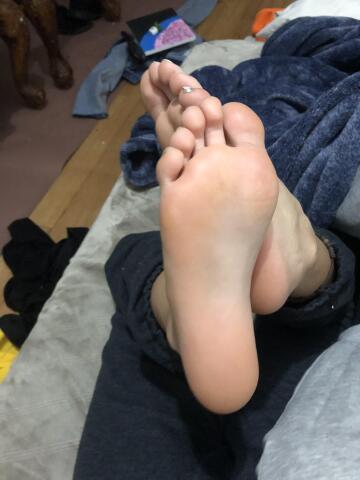 what are you doing first to these beautiful feet. 19f size 4y