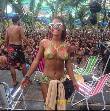 body paint is the best festival attire