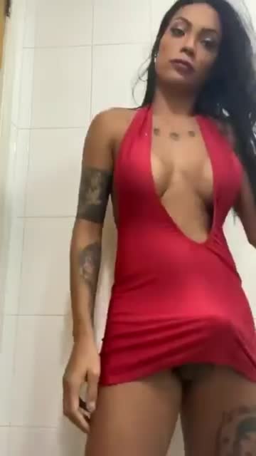 brazilian ts in red dress😈🔥