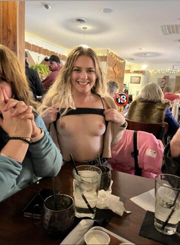 my mom was so disappointed i flashed at dinner