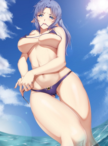 medea shows off her new swimsuit