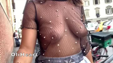 getting a lot of stares in my sheer top!
