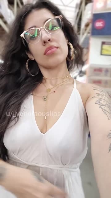 today was braless grocery shopping day.