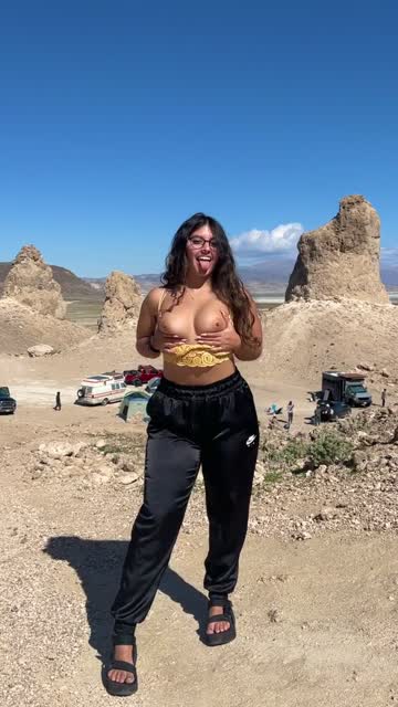 flashing at the pinnacles for the campers