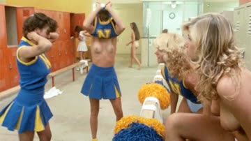 the cheerleaders from the movie angel (1984) before and after the game