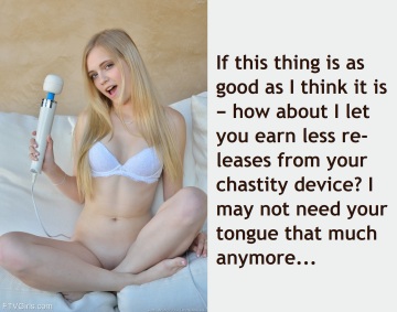 after your penis she'll also put your tongue on a diet. what a tease!