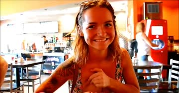 flashing nice boobs in public