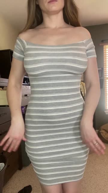 i love being braless in this dress. and yes i checked out my ass at the end.