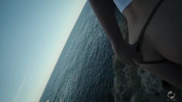 risky quickie on top of a cliff