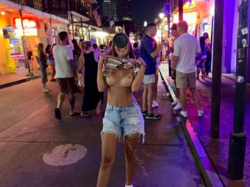 can’t visit bourbon street without flashing