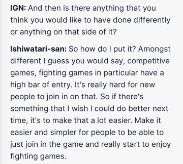 daisuke thinks strive is still too complicated and wants the next gg to be simpler.
