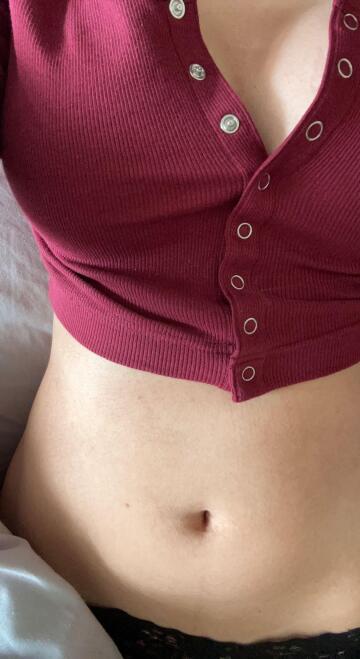 i love exposing my bare tummy and letting people get a peek. what would you do to it?