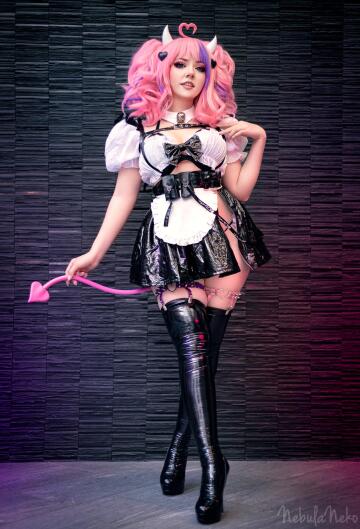 ironmouse moeflavor maid cosplay by nebulaneko