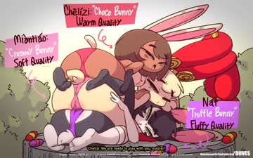which bunny are you picking? (artist is the goat, diives)