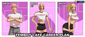 [feminization/tgtf] femboy cafe career plan by tgamelia