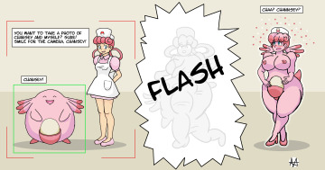 [pokémon] nurse fusion by sera-fuku