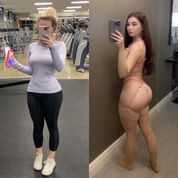 what the gym sees compared to what reddit sees