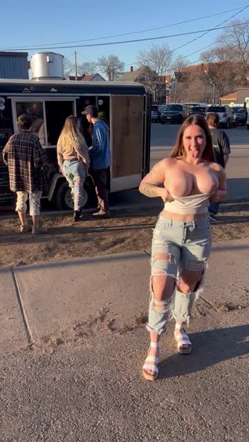 i love flashing my titties