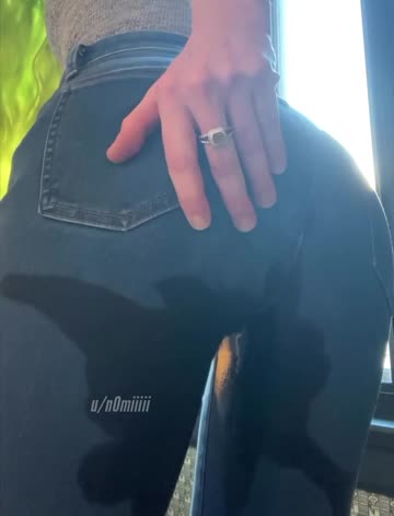 soaked my jeans in front of a hotel window! want to pull them down and clean me?