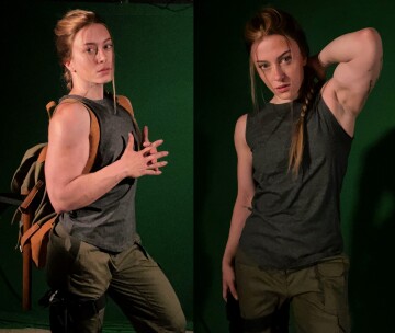 claire max cosplay of abby anderson from the last of us