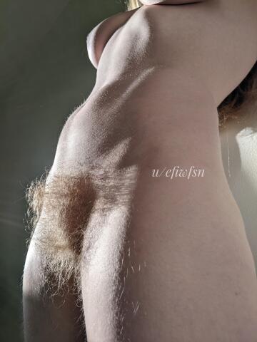 my fuzzy tummy leads to even more fuzz