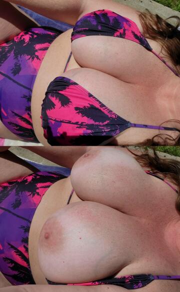 tanning my big natural titties! remember me? [image]