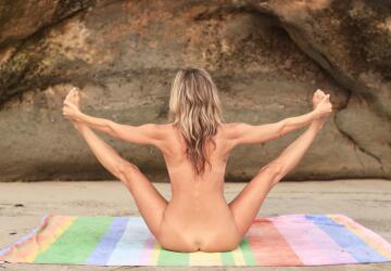 naked beach yoga has always been my thing