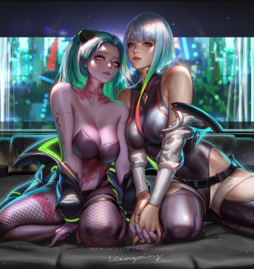 rebecca and lucy want to stay the night (liang xing ) [cyberpunk edgerunners]