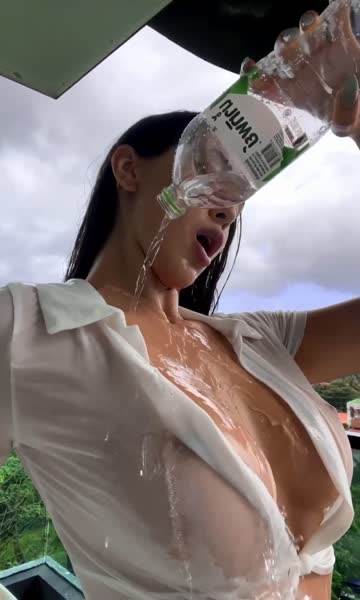 eden loves to get wet