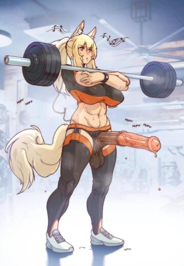 wonder if she might have me as her gym partner